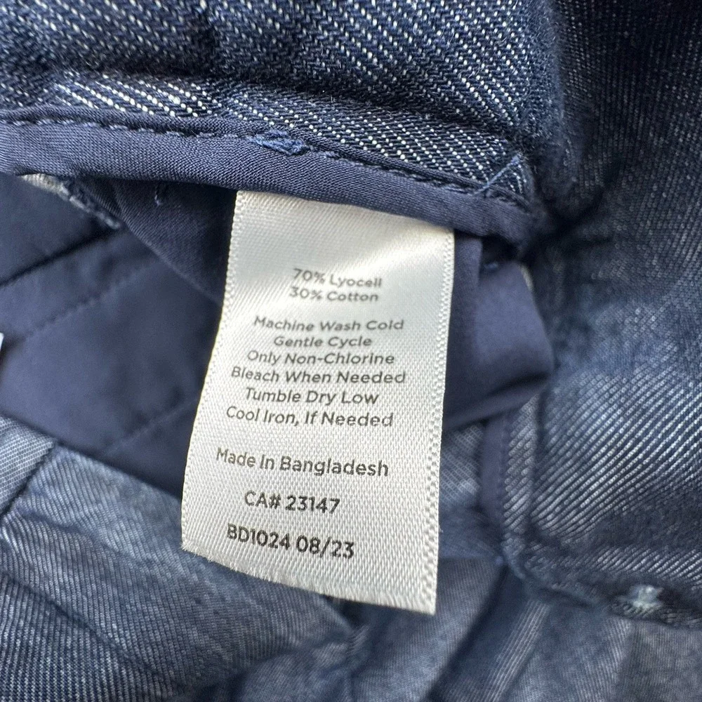 Talbots Womens Weston Dress Pants Sz 2‎ Blue Wide Leg Pleated High Rise NEW - Picture 10 of 16